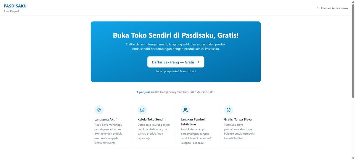 Buka halaman Daftar Jadi Penjual